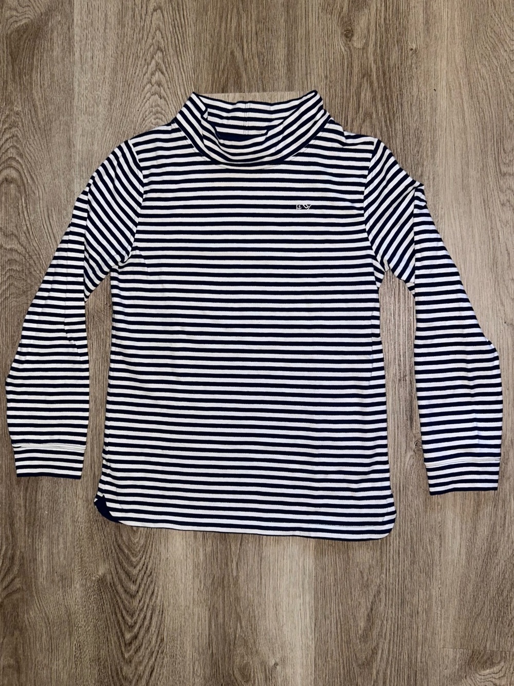 Vineyard Vines Kids Striped Mockneck/Turtleneck Long-Sleeve Shirt
